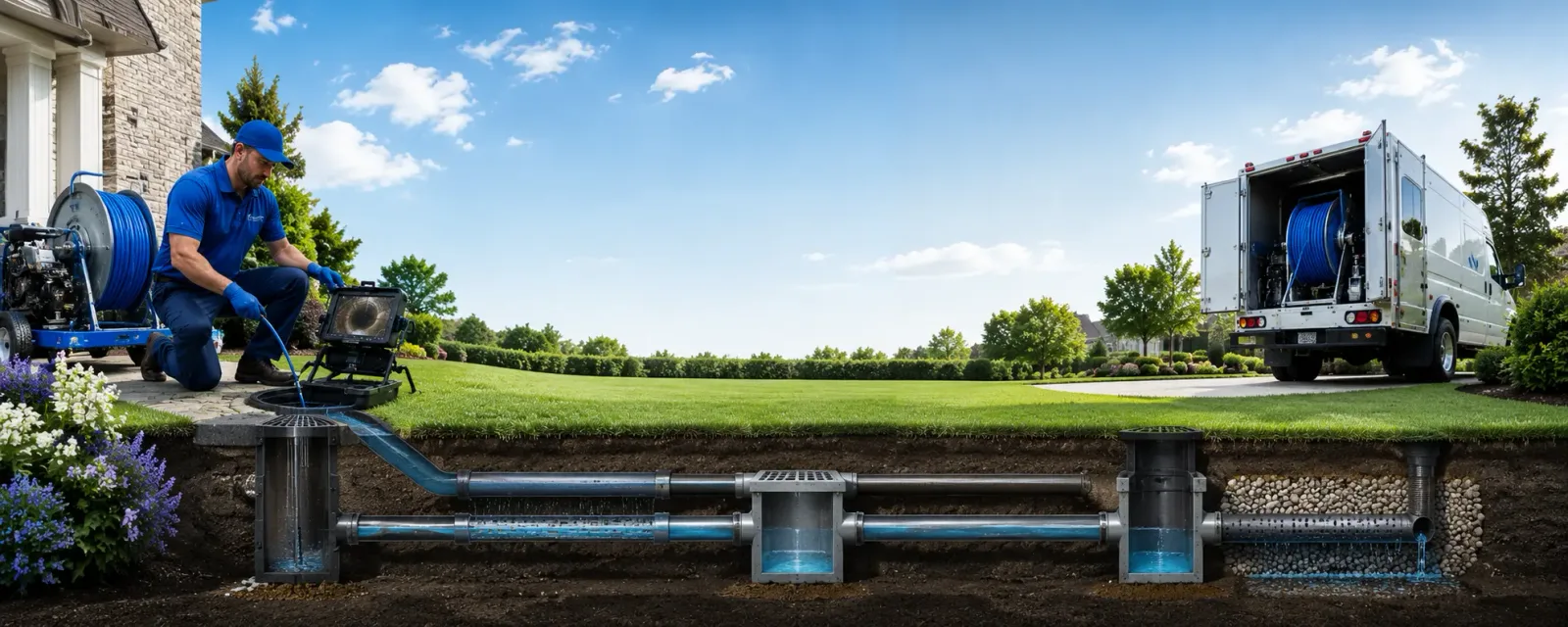 Outdoor drain cleaning information for Bouton, IA